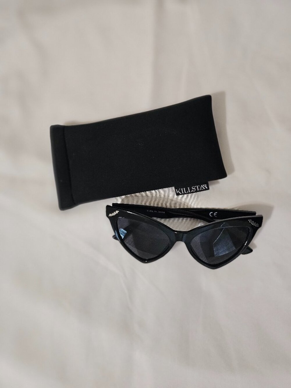Killstar Bat an Eye Black Gothic Sunglasses - Picture 3 of 7